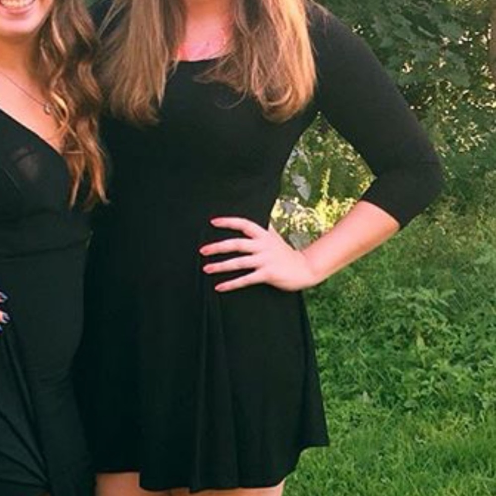 Forever 21 black a line dress - Picture 3 of 3